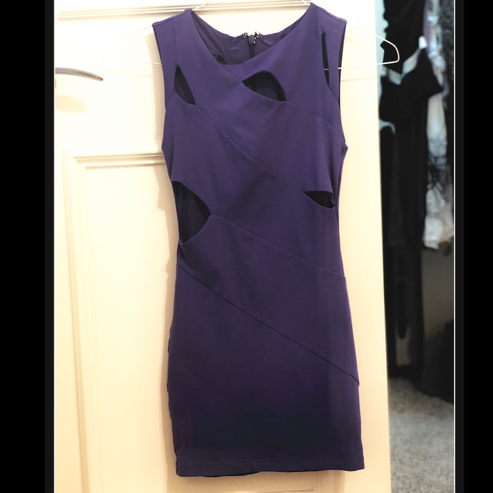 Petite Bodycon Mini Cut Out Dress by Bebe 0P